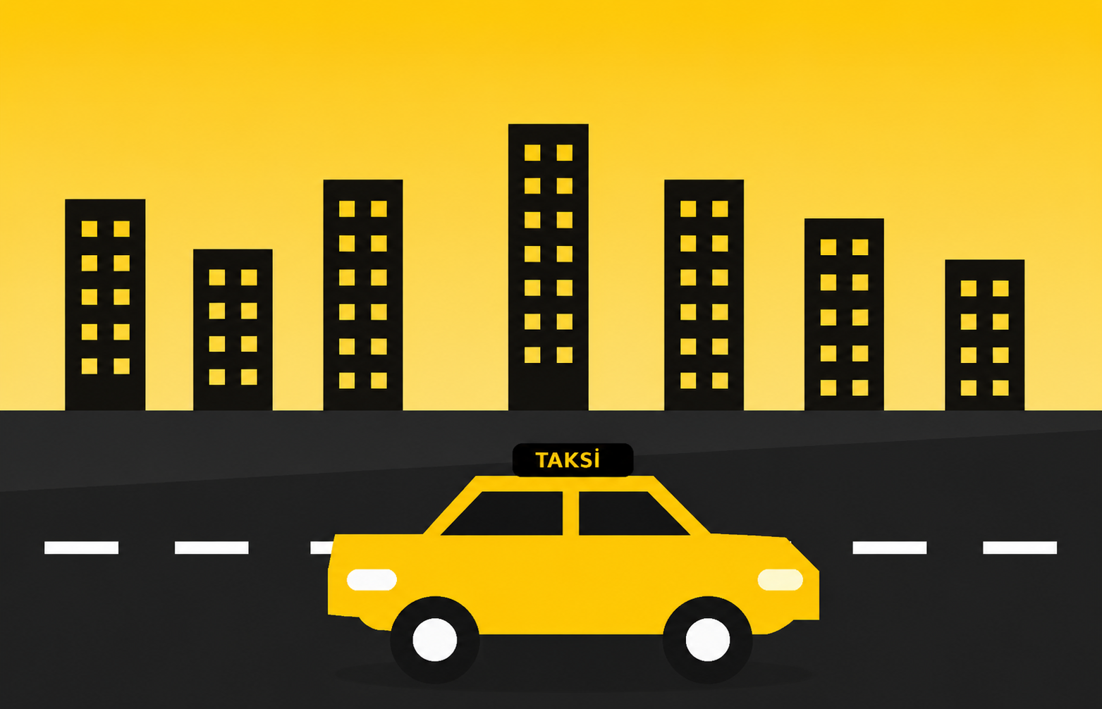 Mağusa taksi ve Kıbrıs transfer hizmeti için sarı taksi